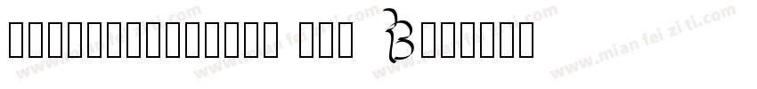 ModernaUnicase W03 B字体转换